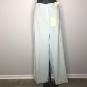 Agnona Baby Blue 100% Virgin Wool Trousers